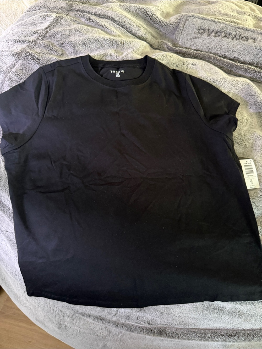 torrid Black Short Sleeve Crew Tee